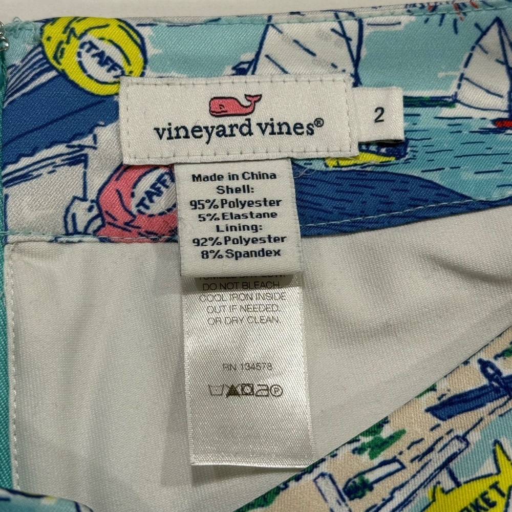 Vineyard Vines Women's Edgartown Scalloped Performance Skirt Skort Size 2 - Picture 9 of 11